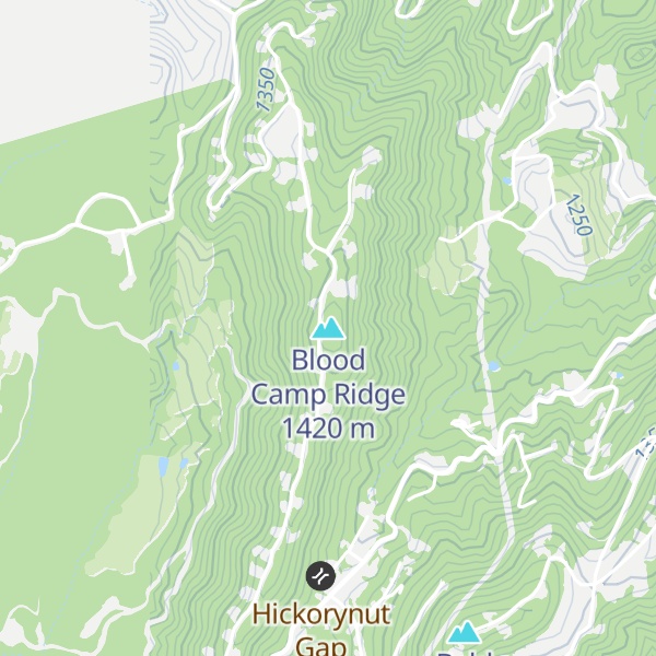Map of Blood Camp Ridge