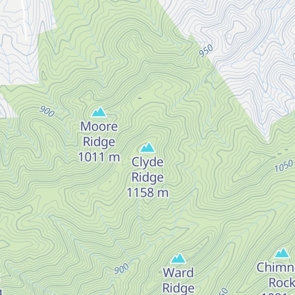 Map of Clyde Ridge