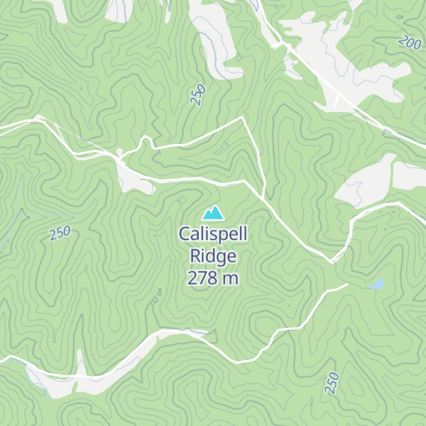 Map of Calispell Ridge