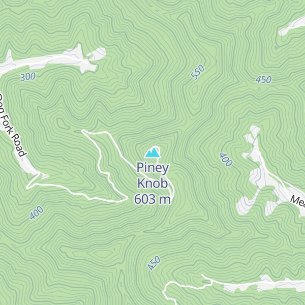Map of Piney Knob