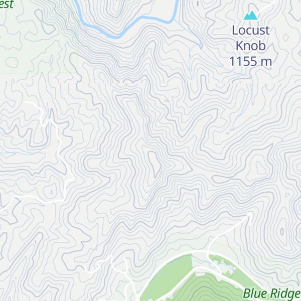 Map of Camp Creek Mountain