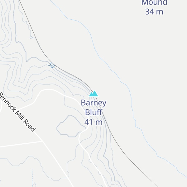 Map of Barney Bluff