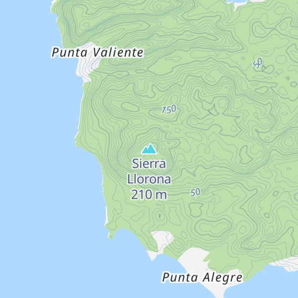 Map of Sierra Llorona