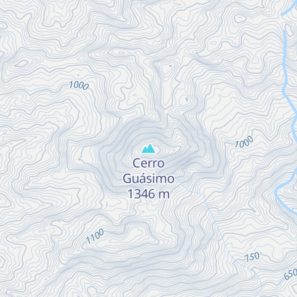 Map of Cerro Guásimo
