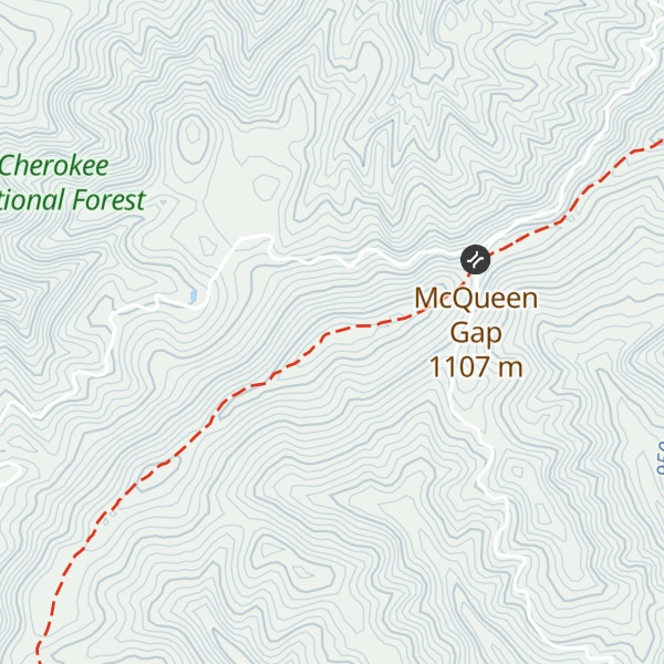 Map of McQueen Knob