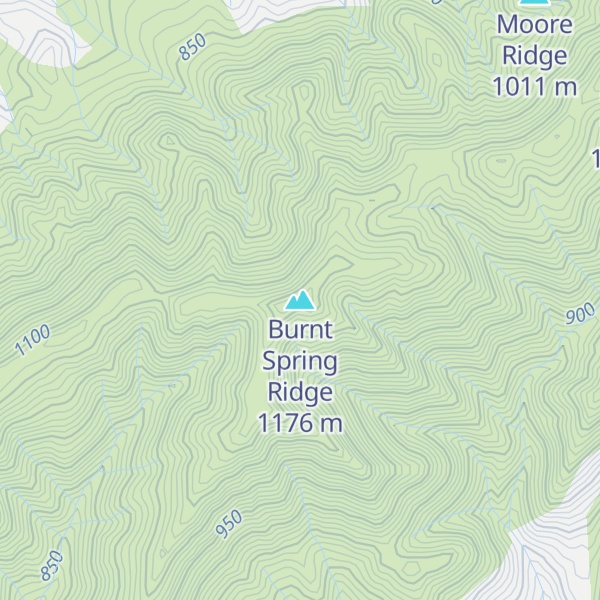 Map of Burnt Spring Ridge