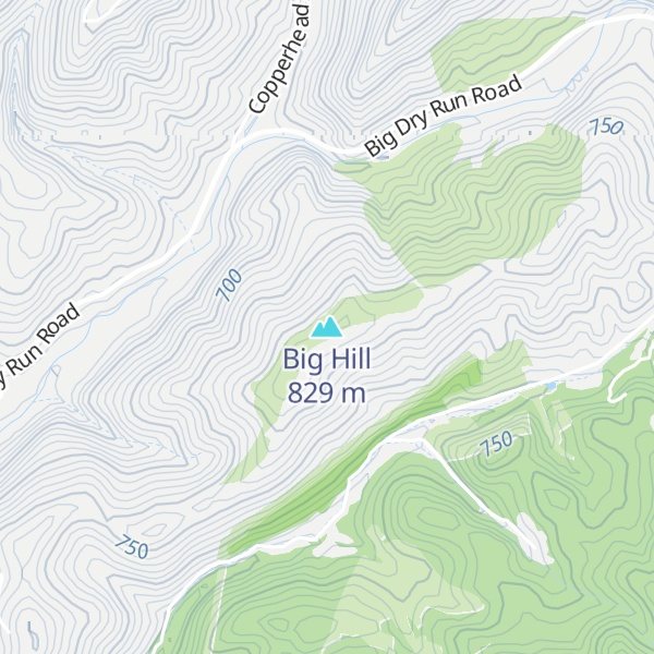 Map of Big Hill