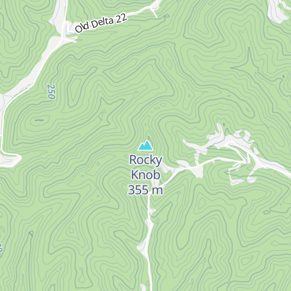 Map of Rocky Knob