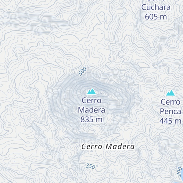 Map of Cerro Madera