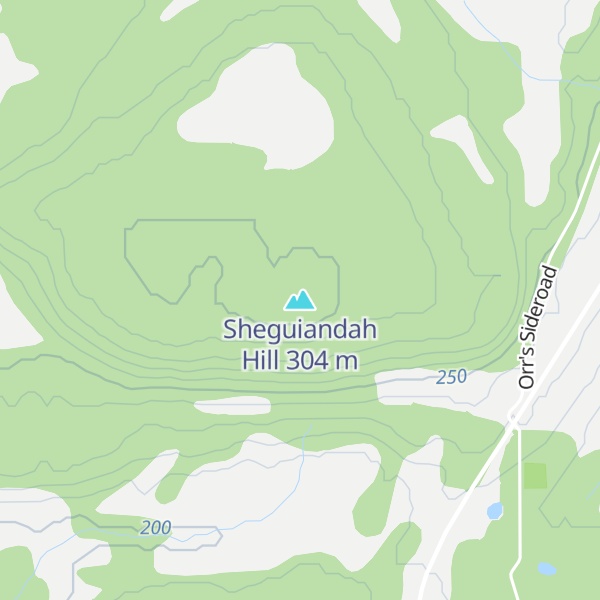Map of Sheguiandah Hill