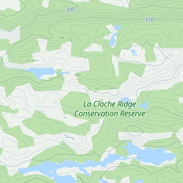 Map of La Cloche Mountains