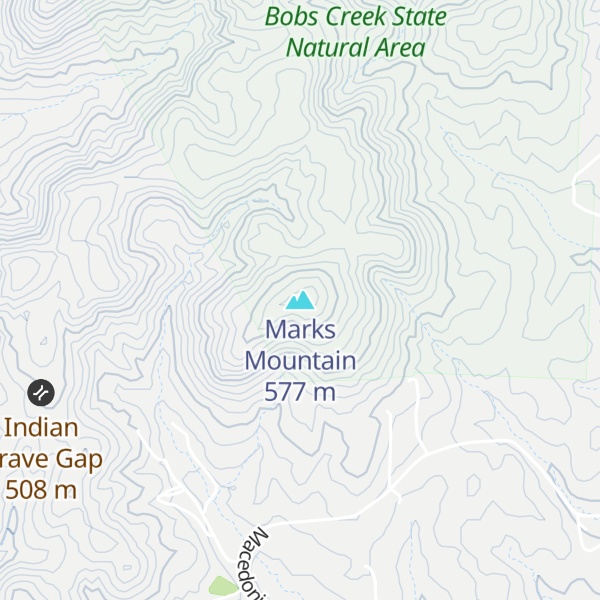 Map of Marks Mountain