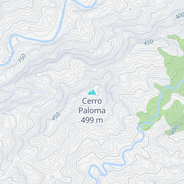 Map of Cerro Paloma
