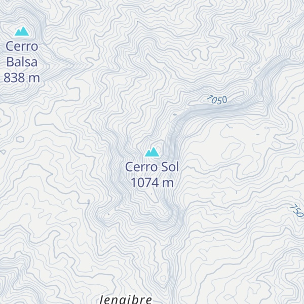 Map of Cerro Sol