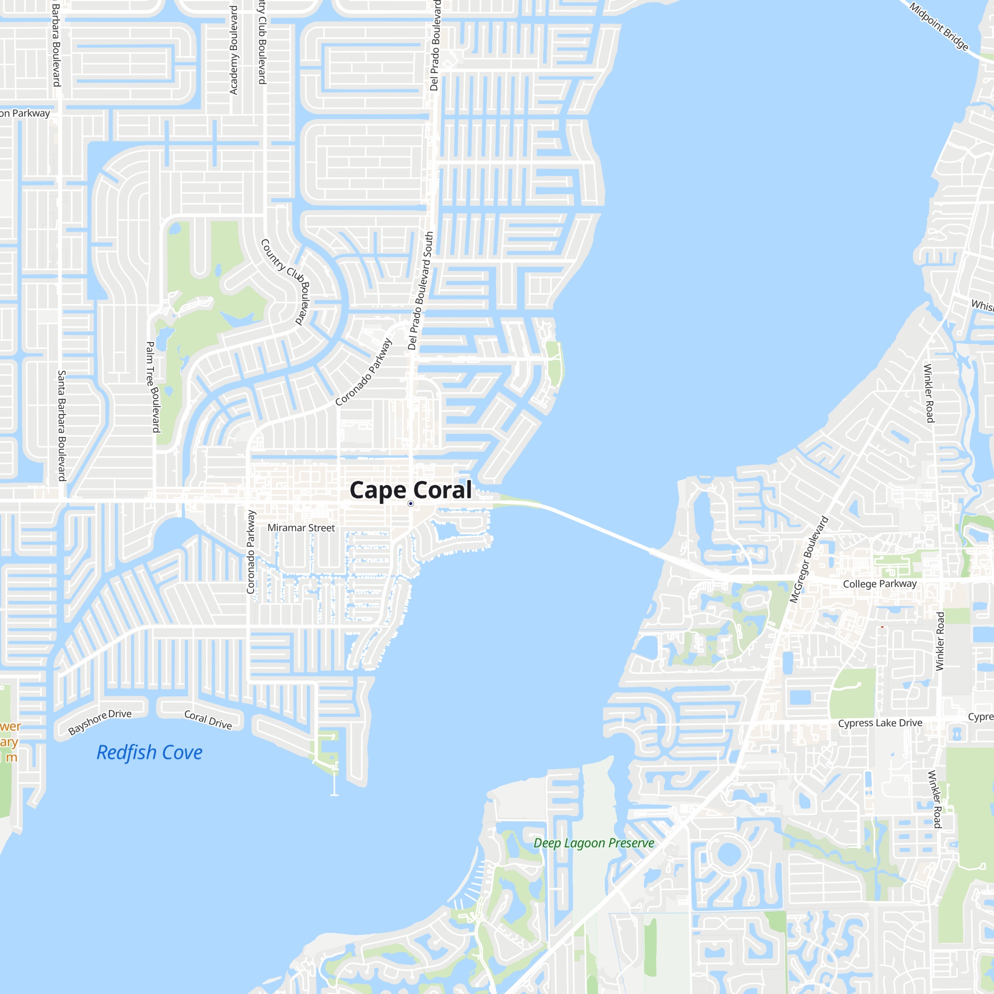 Cape Coral Chamber of Commerce map