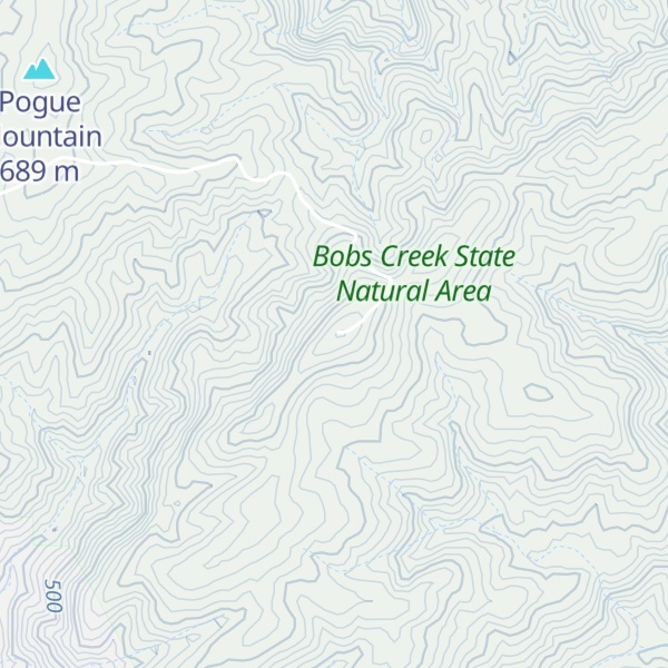 Map of Huntsville Mountains