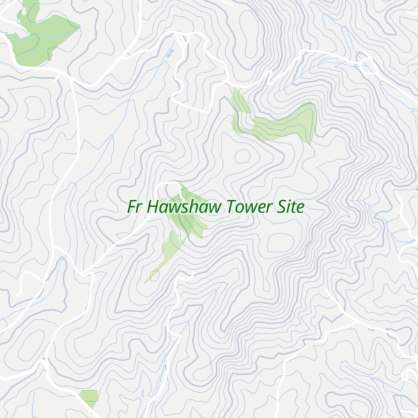 Map of Hawshaw Mountain