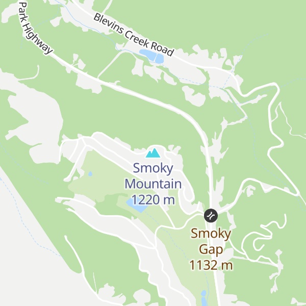 Map of Smoky Mountain