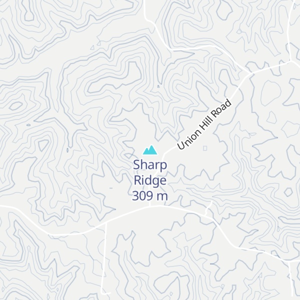 Map of Sharp Ridge