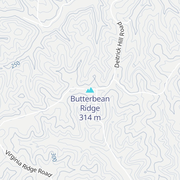 Map of Butterbean Ridge