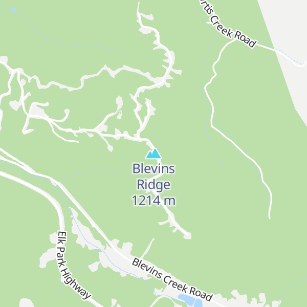Map of Blevins Ridge