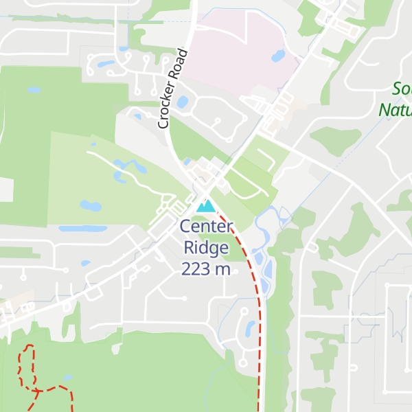 Map of Center Ridge