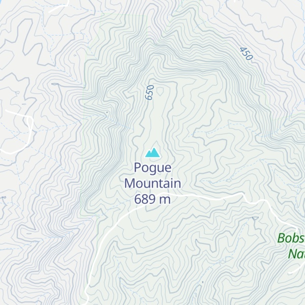 Map of Pogue Mountain