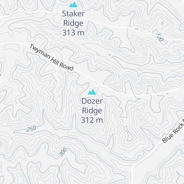 Map of Dozer Ridge