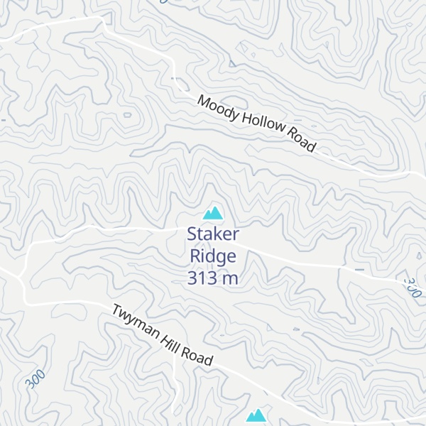 Map of Staker Ridge