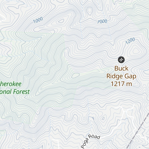 Map of Little Stone Mountain