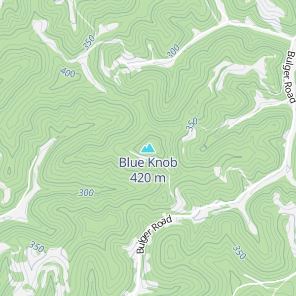 Map of Blue Knob