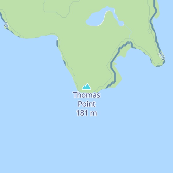 Map of Thomas Point