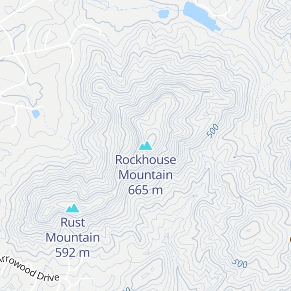 Map of Rockhouse Mountain