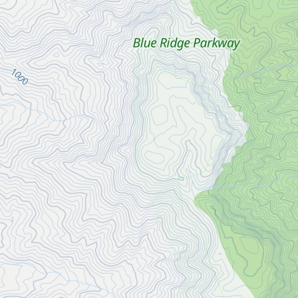 Map of Dividing Ridge