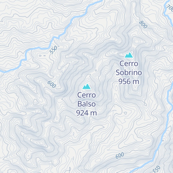 Map of Cerro Balso