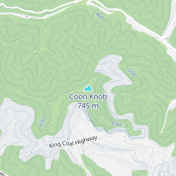 Map of Coon Knob