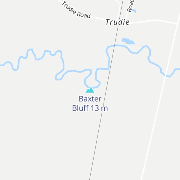 Map of Baxter Bluff