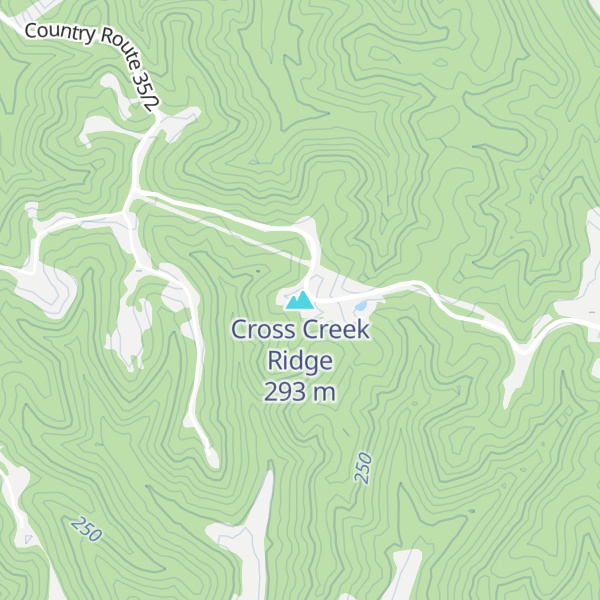 Map of Cross Creek Ridge
