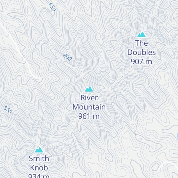 Map of River Mountain