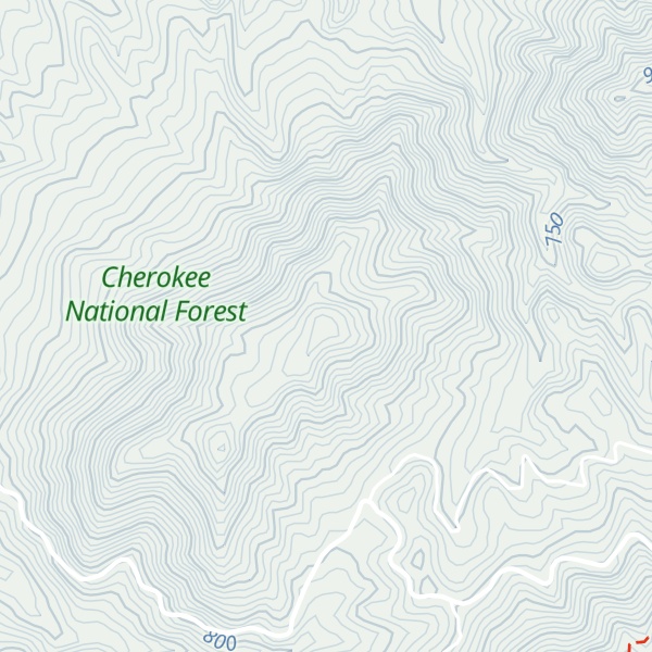 Map of Delaney Mountain