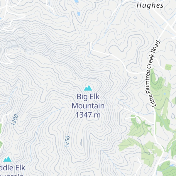 Map of Big Elk Mountain