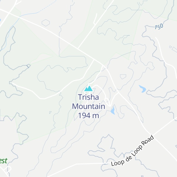 Map of Trisha Mountain