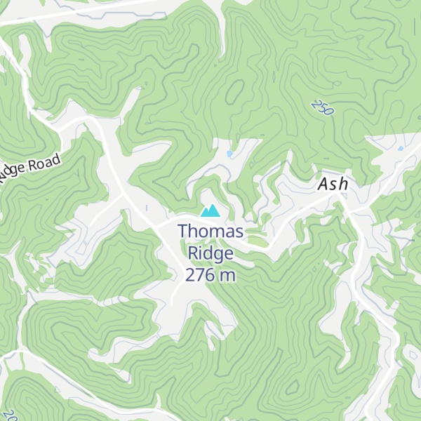 Map of Thomas Ridge