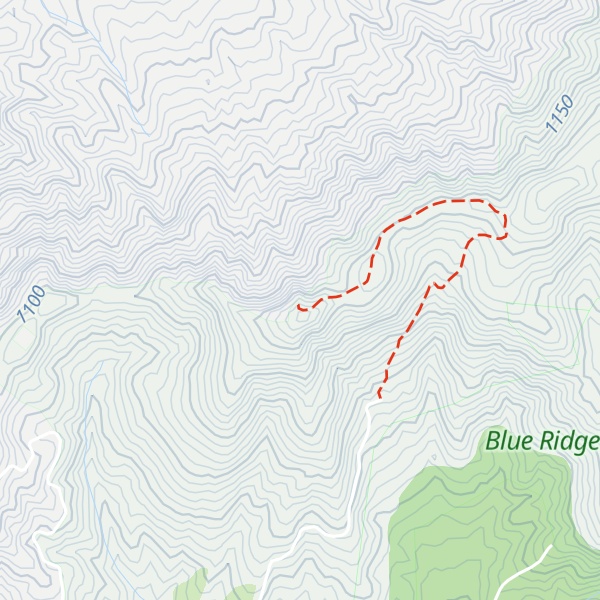 Map of Little Table Rock Mountain
