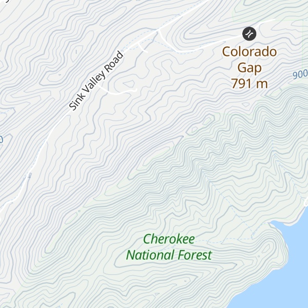 Map of Sink Mountain