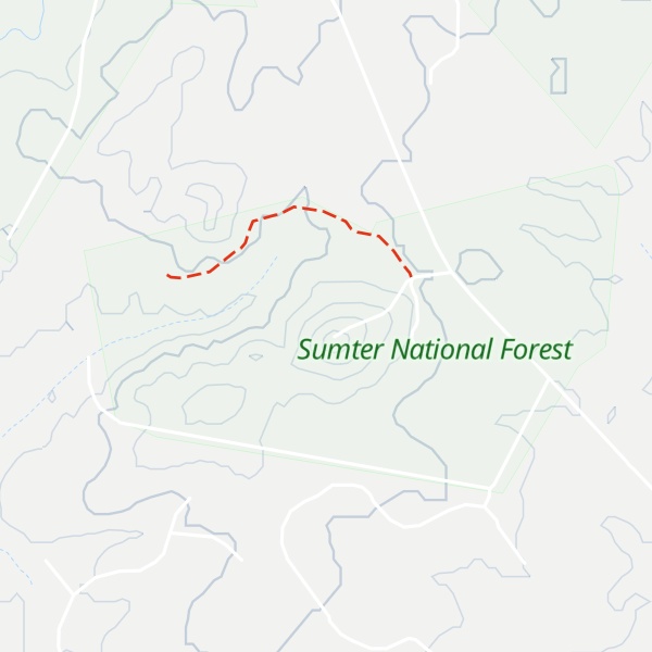 Map of Faulkner Mountain