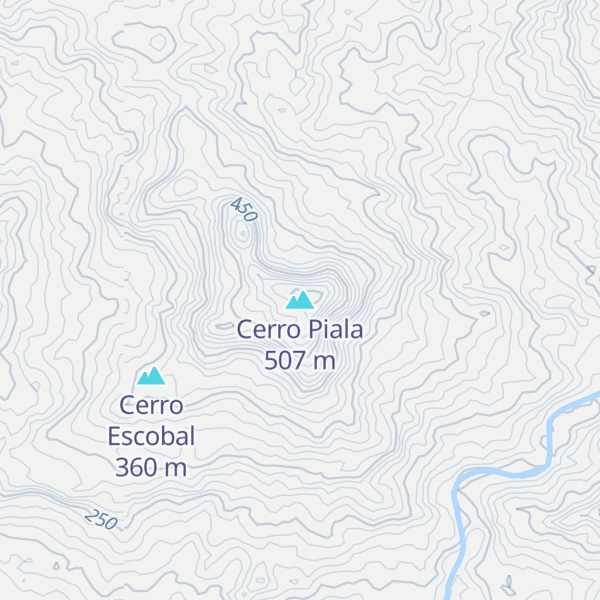 Map of Cerro Piala