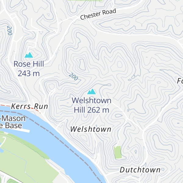 Map of Welshtown Hill
