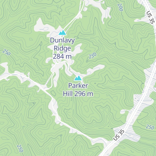 Map of Parker Hill
