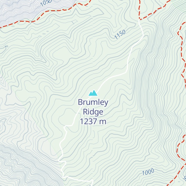 Map of Brumley Ridge